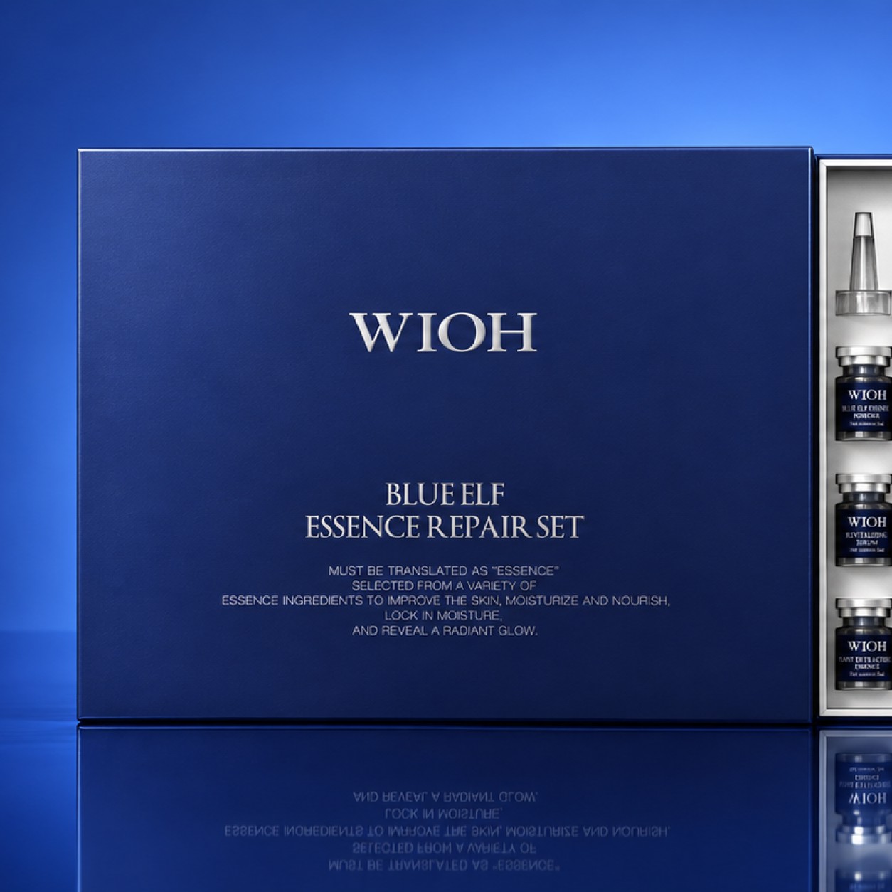 Bộ tinh chất phục hồi WIOH Blue Elf Essence Repair Set